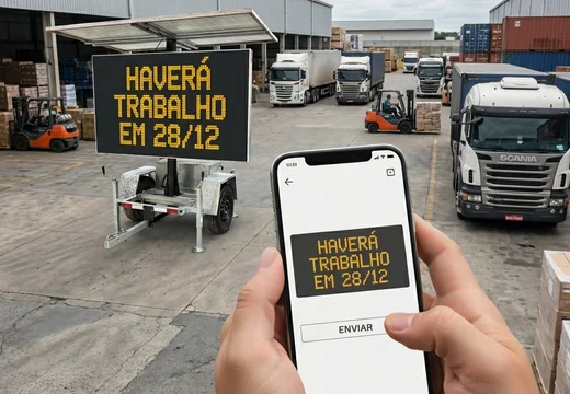 Painel de Mensagem Variável Móvel
